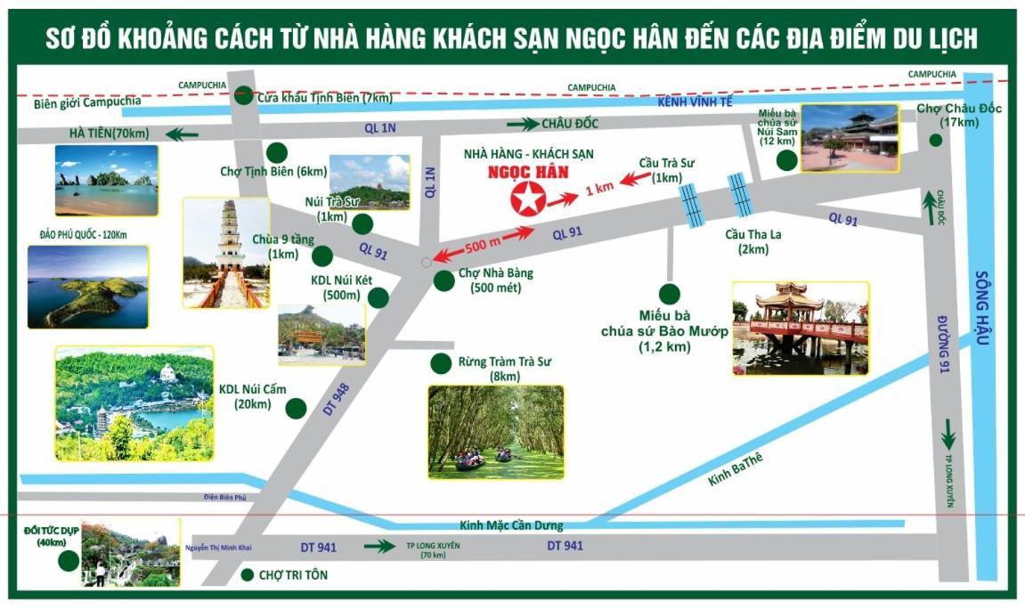 Khach San Ngoc Han Ap Vinh Phu Exterior foto